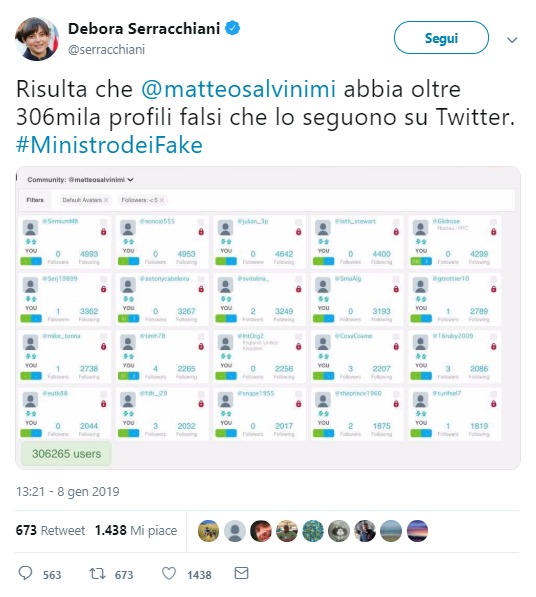 Fact-checking: i follower di Salvini su Twitter sono falsi? foto 1