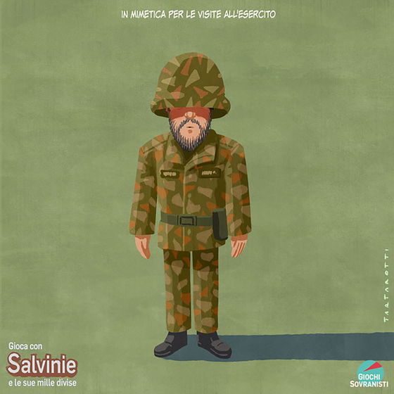 «Salvini e i suoi accessori»: le illustrazioni satiriche di Stefano Tartarotti foto 6