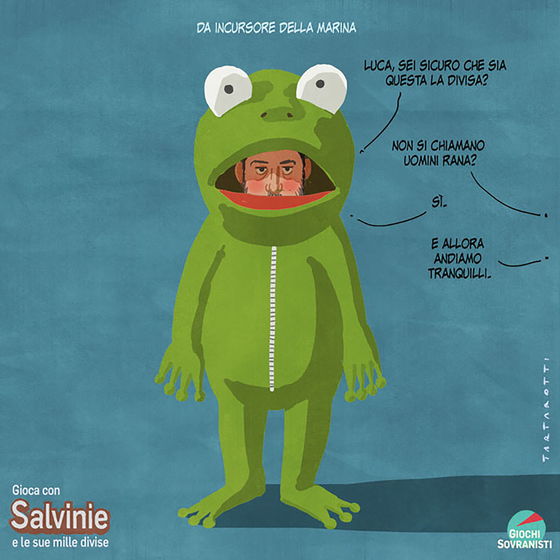 «Salvini e i suoi accessori»: le illustrazioni satiriche di Stefano Tartarotti foto 7