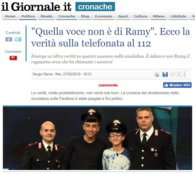 La disinformazione e la verità sulla telefonata al 112 di Adam e Ramy foto 2