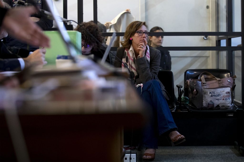 Ilaria Cucchi durante l' udienza del processo sulla morte di Stefano Cucchi al tribunale di Roma, 17 maggio 2019. Ansa/Massimo Percossi