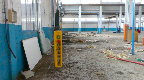 L'interno dell'area delle ex Industrie Olivieri, Ceprano, Frosinone, 17 maggio 2019/Foto Angela Gennaro