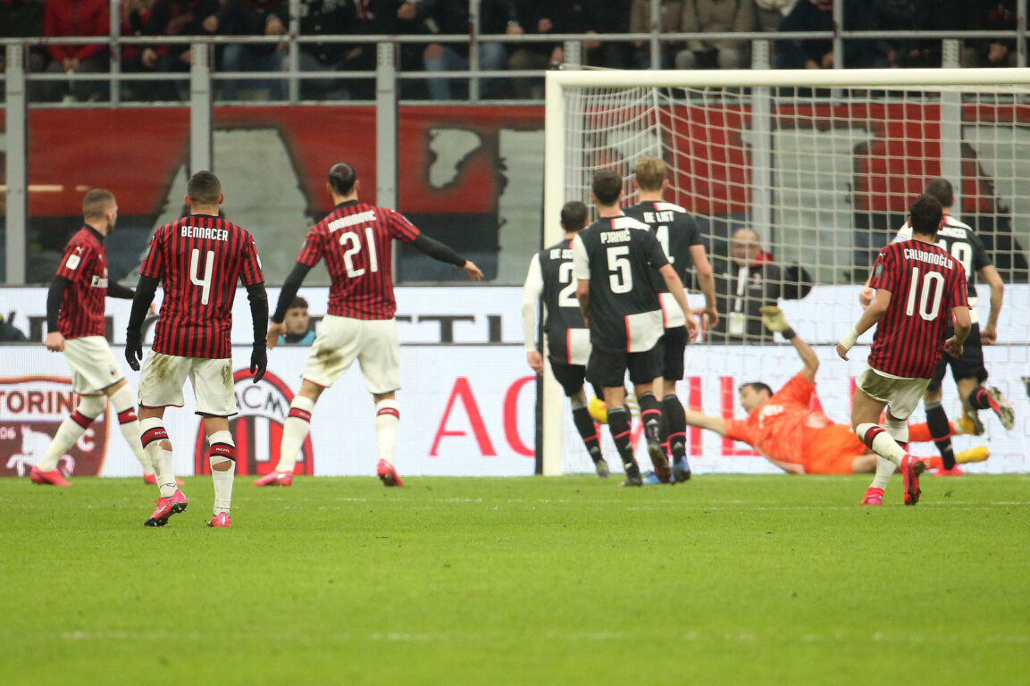 Afbeeldingsresultaat voor milan juve 1-1 coppa italia 2020