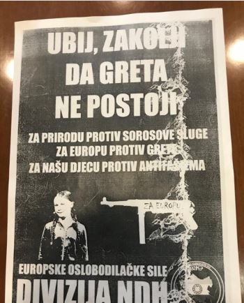 Crnac sa sjekirom u ruci hvatao ljude po ulici u Italiji Poster-greta