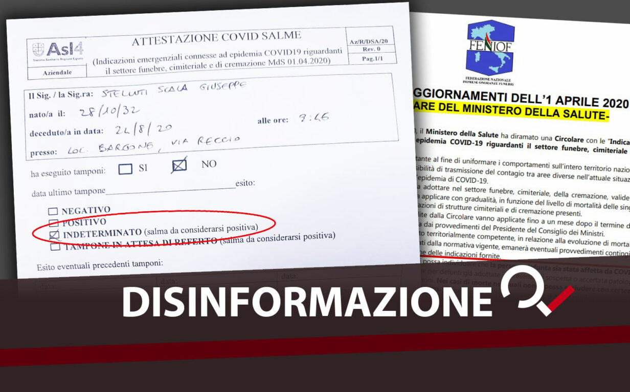 Defunto Per Morte Naturale Classificato Come Covid 19 No Non Riguarda I Bollettini Ma La Prevenzione Open