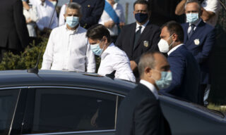 Ragazzo ucciso: Conte arrivato a Paliano per funerali Willy Italian Prime minister Giuseppe Conte arrives at the funeral of Willy Monteiro Duarte, the Italian Cape Verdian killed by a bunch of violent people in Colleferro, in Paliano, Italy, 12 September 2020. Willy Monteiro Duarte, a 21-year-old Cape Verdian-Italian man was beaten to death by a gang in a town near Rome on early 06 September 2020.
ANSA/MASSIMO PERCOSSI