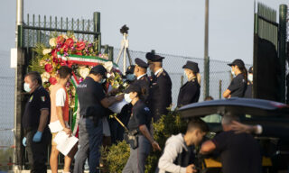 RAGAZZO UCCISO: OGGI I FUNERALI, CI SARA' ANCHE CONTE The funeral of Willy Monteiro Duarte, the Italian Cape Verdian killed by a bunch of violent people on 5 September in Colleferro, in Paliano, Italy, 12 September 2020. Willy Monteiro Duarte, a 21-year-old Cape Verdian-Italian man who was beaten to death by a gang in a town near Rome on 06 September 2020.
ANSA/MASSIMO PERCOSSI