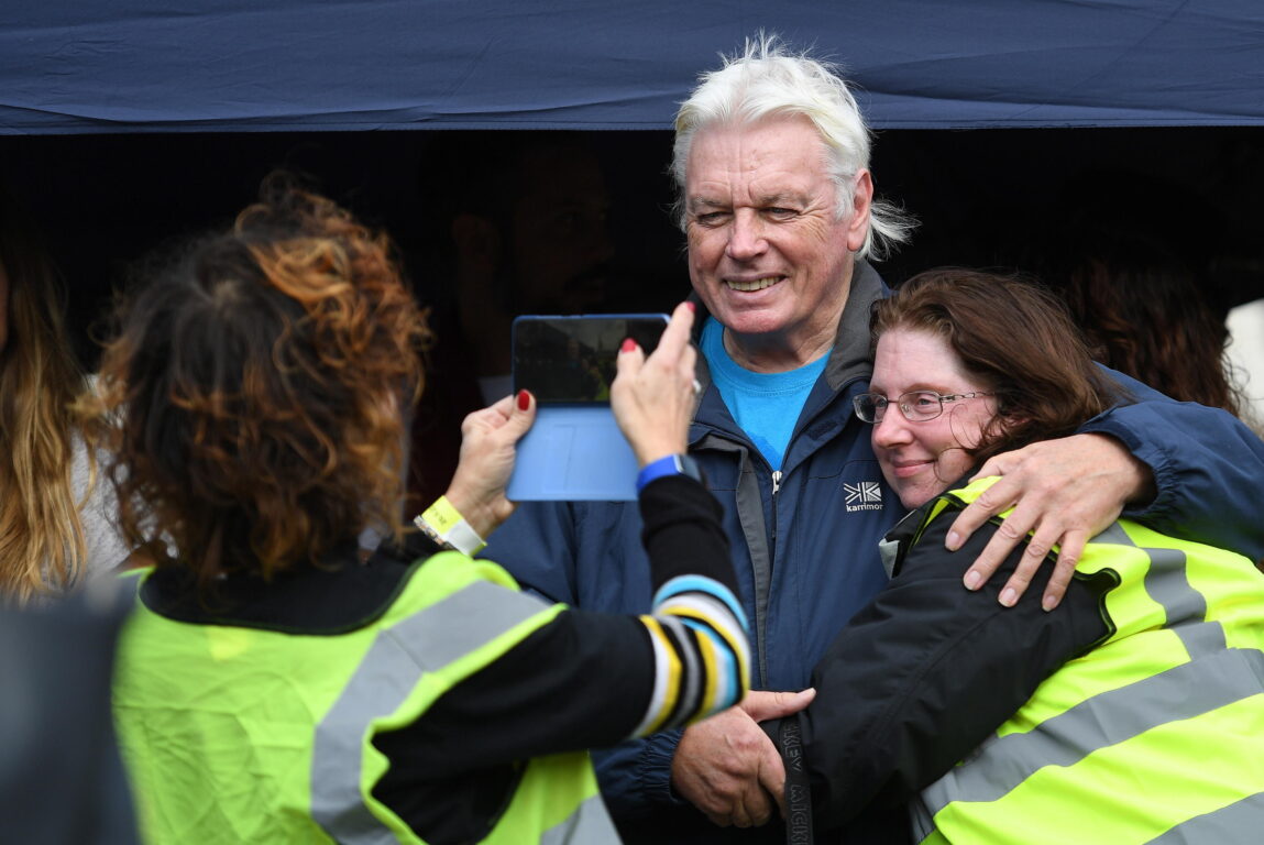 David Icke a Trafalgar Square, Londra, Regno Unito