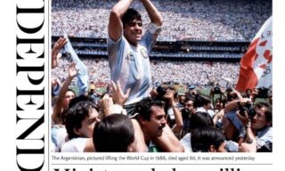morte-maradona-prima-pagina-the-independent morte-maradona-prima-pagina-the-independent