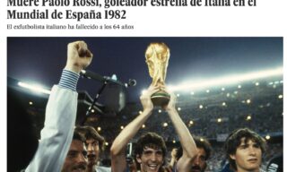 Il ricordo di Paolo Rossi del quotidiano spagnolo El Pais Il ricordo di Paolo Rossi del quotidiano spagnolo El Pais