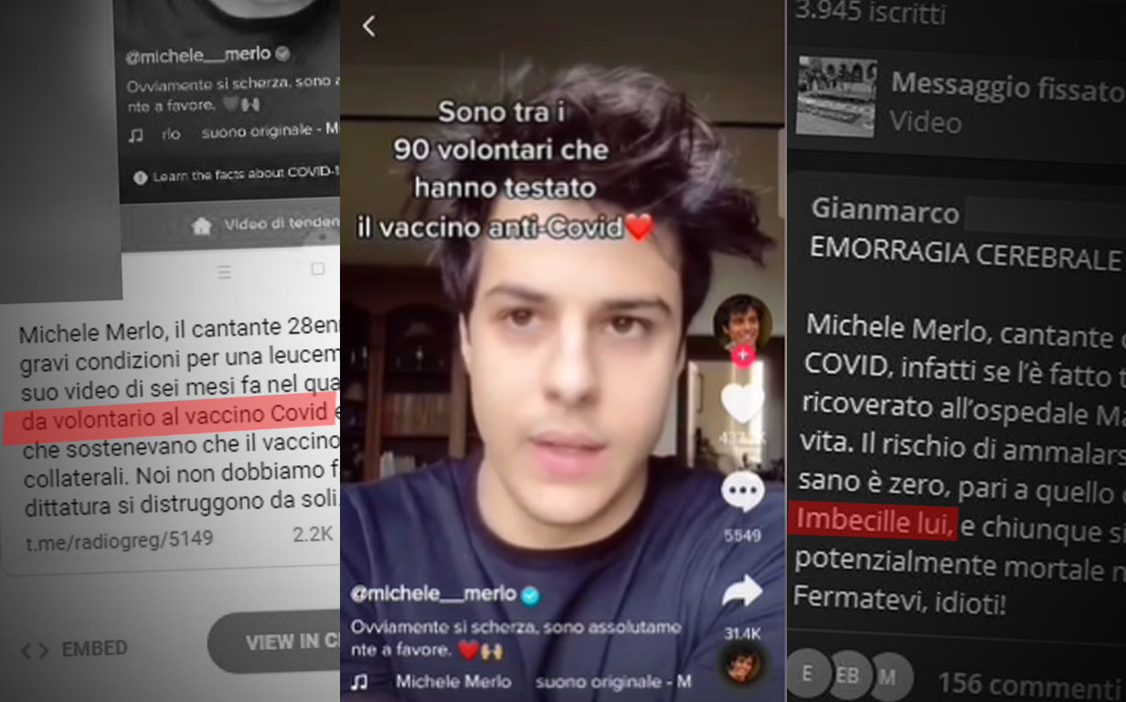 A pilhagem da trama NoVax começa com a morte de Michel Merlot em um vídeo satírico