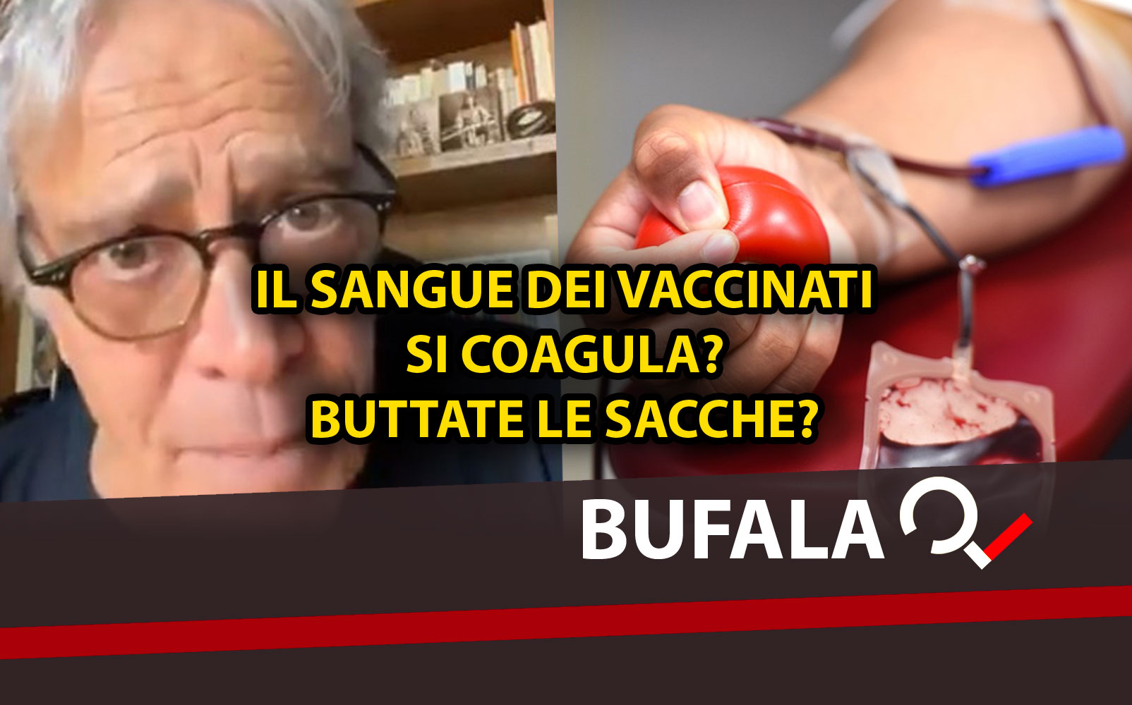 Coronavirus. La bufala NoVax di Enrico Montesano sui vaccinati che non possono donare il sangue perché si coagula Coronavirus. La bufala NoVax di Enrico Montesano sui vaccinati che non possono donare il sangue perché si coagula