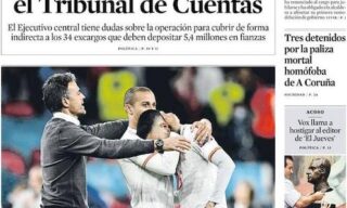 La prima pagina del quotidiano La Vanguardia dopo Italia-Spagna La prima pagina del quotidiano La Vanguardia dopo Italia-Spagna