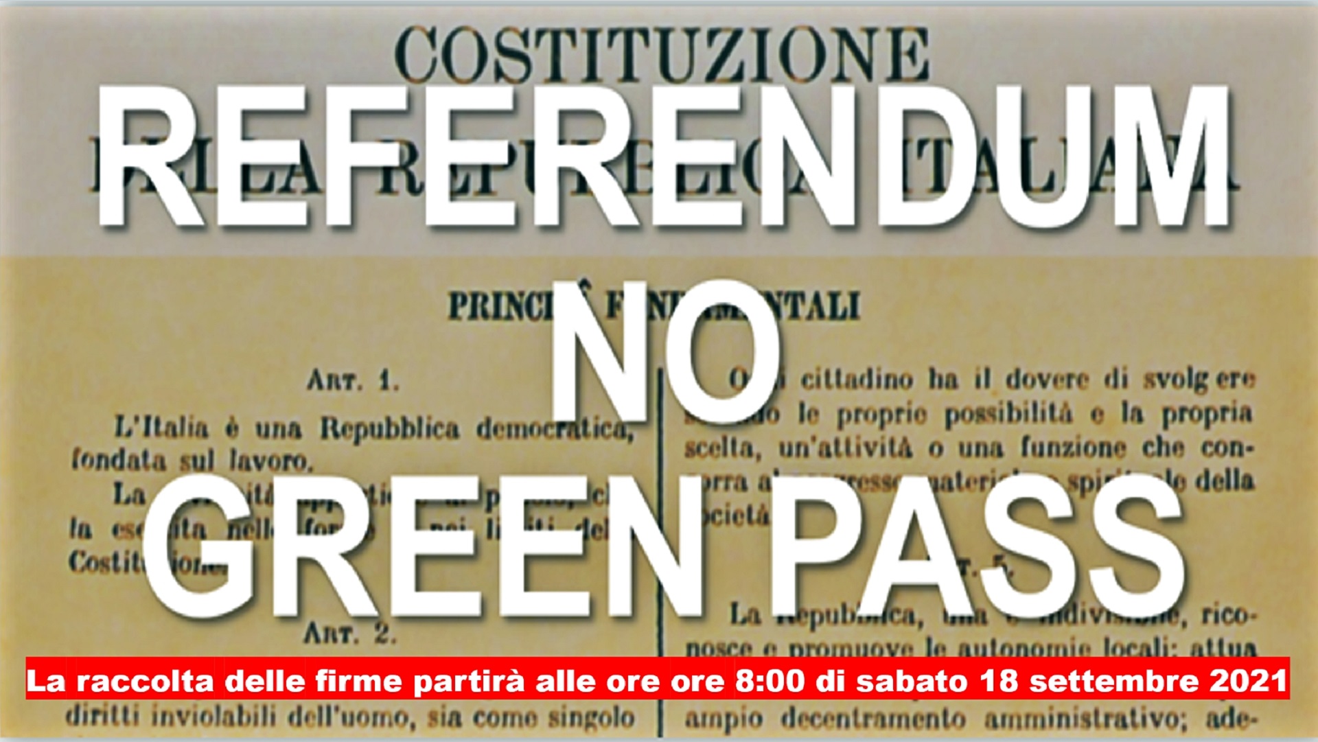 «Non firmate il referendum sul Green pass, è una trappola»: la carica dei complottisti contro la consultazione «Non firmate il referendum sul Green pass, è una trappola»: la carica dei complottisti contro la consultazione